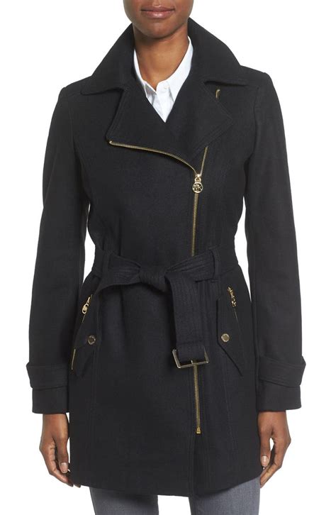 michael kors jacket belt|Michael Kors jackets women's outlet.